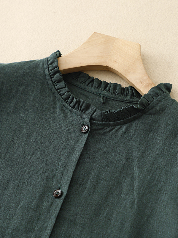 Vestido Casual Holgado de Algo - Casual Loose Linen Shirt Dress reseña y precio