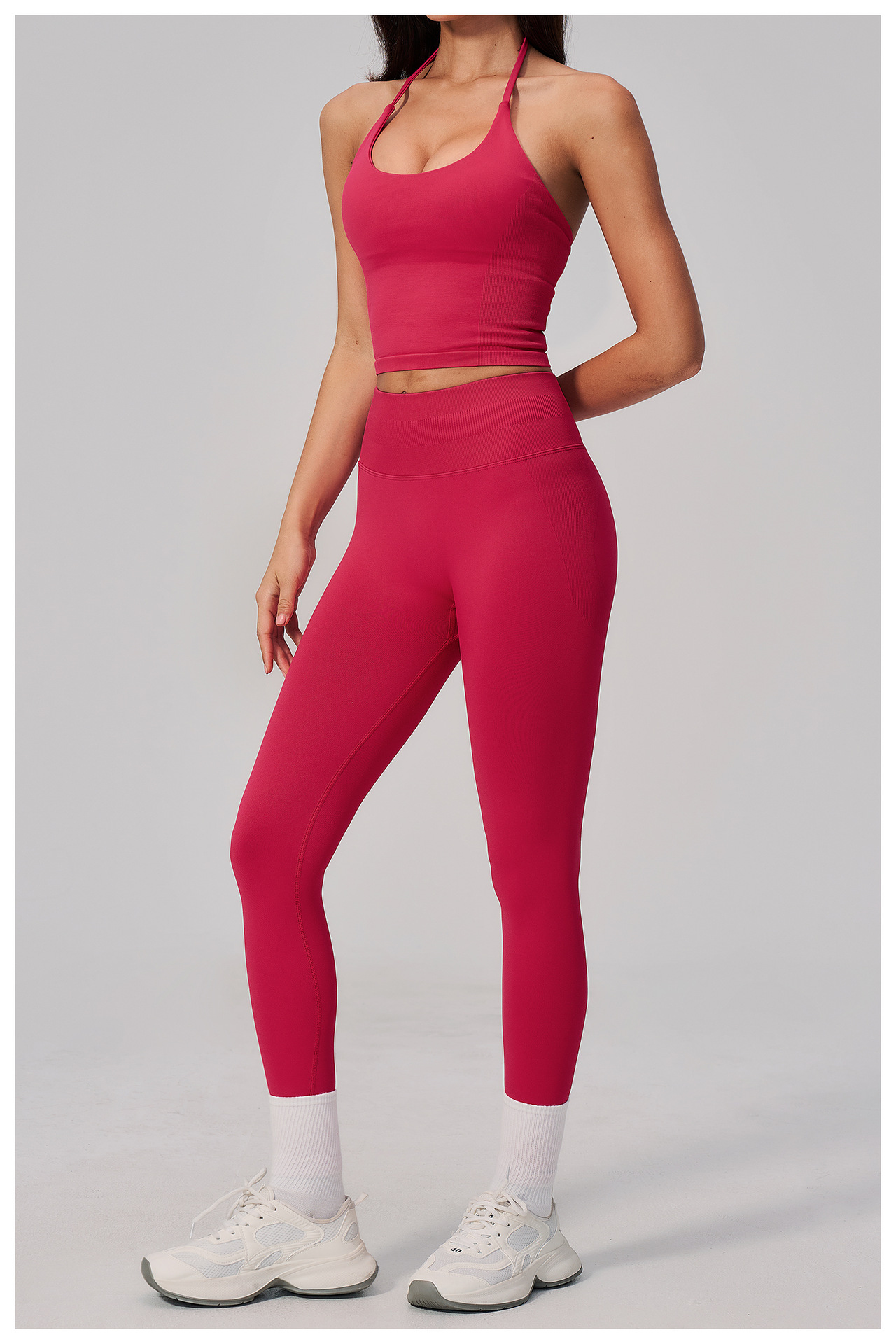 Conjunto de yoga de 2 piezas p - Seamless Ribbed Workout Tank Top reseña y precio