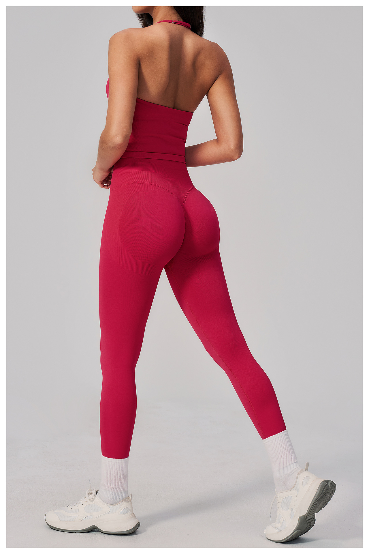 Conjunto de yoga de 2 piezas p - Seamless Ribbed Workout Tank Top reseña y precio
