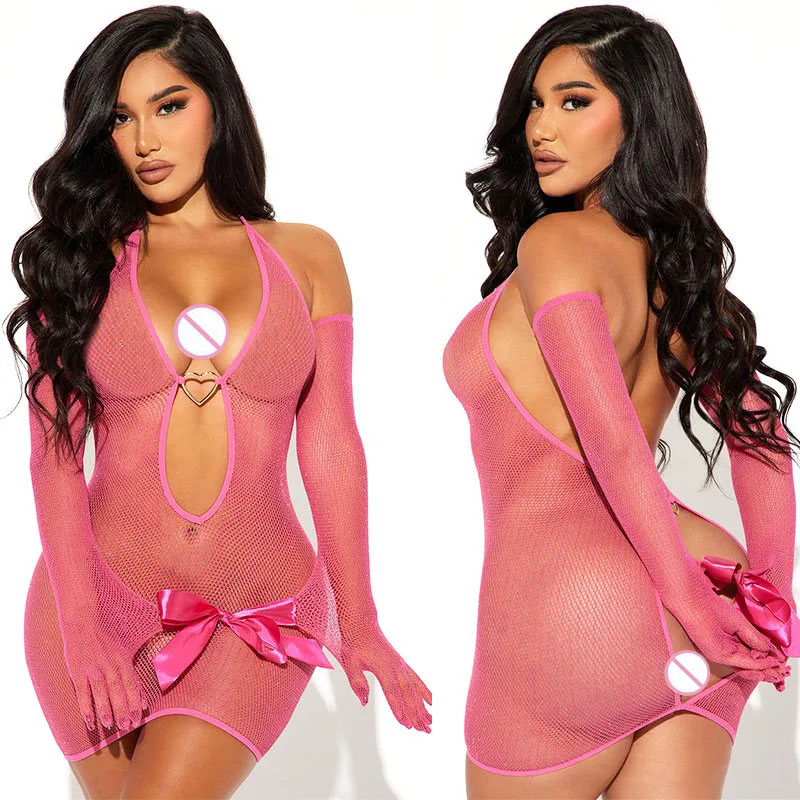 Elegante y sensual vestido cor - Sexy Mesh Sheer Bodycon Dress reseña y precio