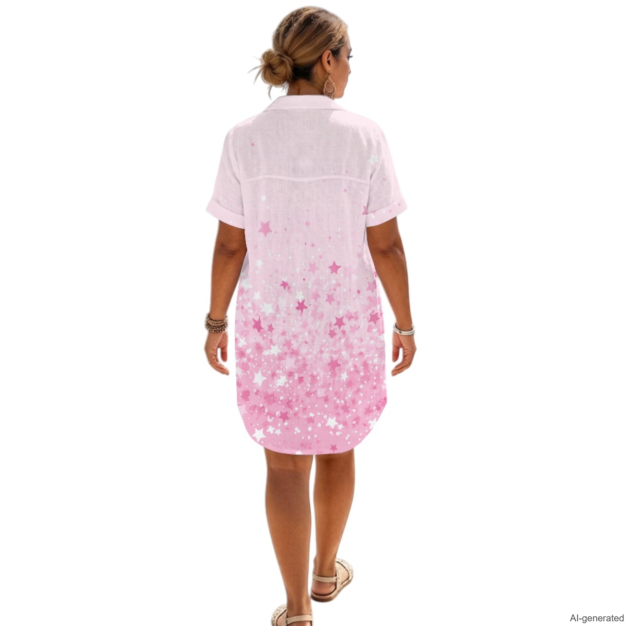 XIXIRIMIDO Vestido de verano d - Casual Loose Linen Shirt Dress reseña y precio